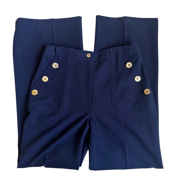 Tommy Hilfiger Women's Sailor-Button Wide-Leg Pants - Size 8 - Picture 1 of 16